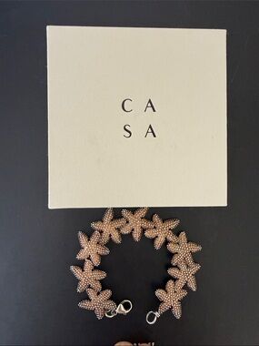 Sterling Silver Starfish Bracelet - Vintage
